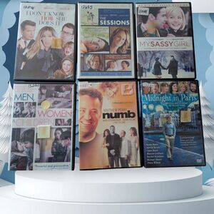 6 Lot DVDs Romantic Comedy Woody Allen Pierce Brosnan Matthew Perry Helen Hunt
